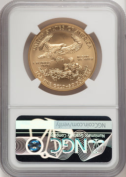 2018-W G$50 One Ounce Burnished Gold Eagle First Strike NGC MS70 (506930079)