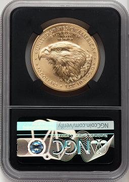 2021-W One-Ounce Gold Eagle Type Two Burnished FDI FDI Jennie NGC MS70 Norris