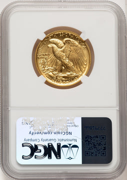 2016-W 50C Walking Liberty 100th Anniversary Gold Centennial Jeff Garrett Red Book NGC MS70 (775323034)