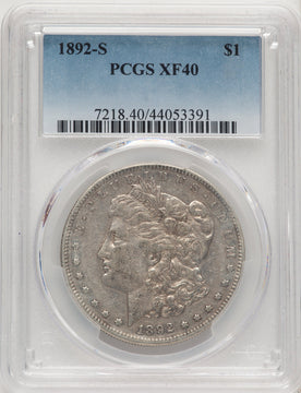 1892-S Morgan Dollar PCGS XF40 (520667011)