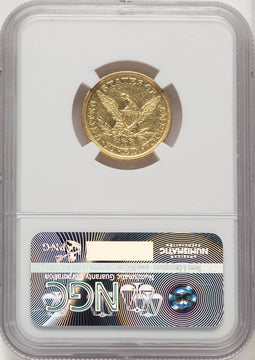 1846-D/D $5 Liberty Half Eagle NGC AU55
