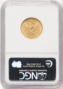 1873-CC $5 Liberty Half Eagle NGC AU50
