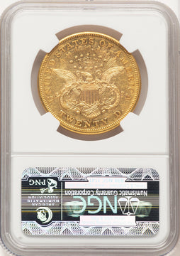 1871-CC $20 Liberty Double Eagle NGC AU53