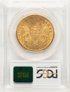 1876-CC $20 Liberty Double Eagle PCGS MS61