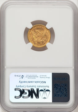 1888 $2.50 Liberty Quarter Eagle NGC MS65+ (775405013)