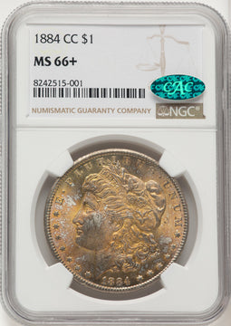 1884-CC CAC Morgan Dollar NGC MS66+