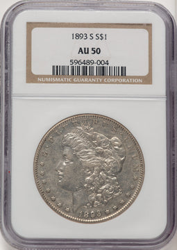 1893-S Morgan Dollar NGC AU50 (776011004)