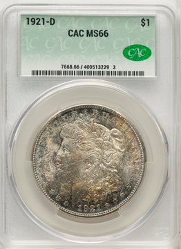 1921-D Morgan Dollar CACG MS66 (771894001)