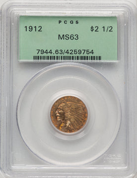 1912 $2.50 Indian Quarter Eagle PCGS MS63 (775821006)