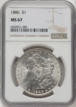 1886 Morgan Dollar NGC MS67 (775885004)