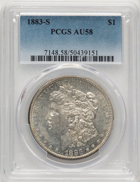 1883-S Morgan Dollar PCGS AU58