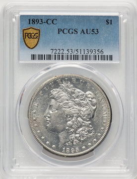 1893-CC Morgan Dollar PCGS AU53