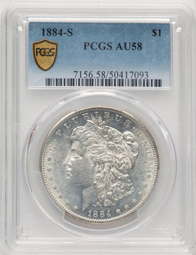 1884-S Morgan Dollar PCGS AU58