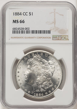 1884-CC Morgan Dollar NGC MS66 (775850030)