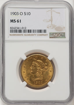 1903-O $10 Liberty Eagle NGC MS61 (572320031)
