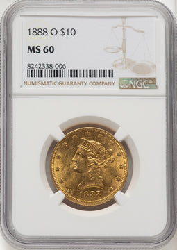 1888-O $10 Liberty Eagle NGC MS60 (572354018)