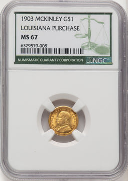 1903 G$1 MCKIN Commemorative Gold NGC MS67 (775229016)