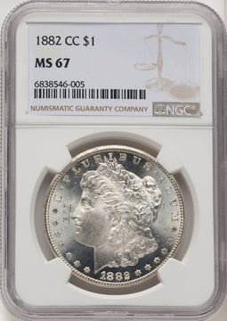 1882-CC Morgan Dollar NGC MS67 (776083013)