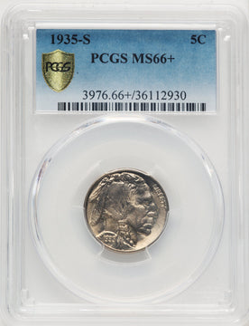 1935-S 5C Buffalo Nickel PCGS MS66+