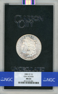 1880-CC GSA Hoard Morgan Dollar NGC MS64