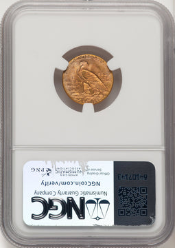 1909 $2.50 Indian Quarter Eagle NGC MS65 (507051055)