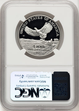 2000-W $100 One-Ounce Platinum Eagle Statue of Liberty Brown Label NGC PF70 (520684106)
