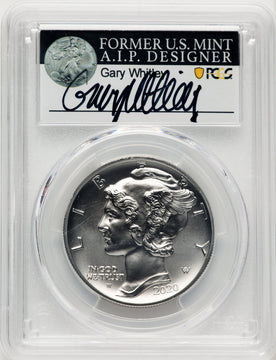 2020-W Palladium Eagle 1 oz Burnished FDI Gary Whitley PCGS MS70