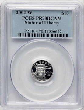 2004-W P$10 Tenth-Ounce Platinum Eagle PCGS PR70 (776134012)
