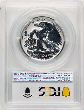2022-W Palladium Eagle 1 oz REV AR Flag PCGS PR70