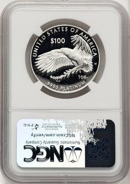 2021-W $100 One-Ounce Platinum Eagle Freedom of Religion Brown Label NGC PF70 (520703050)
