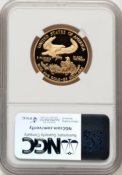 2008-W $25 Half-Ounce Gold Eagle Brown Label NGC PF70 (775448010)