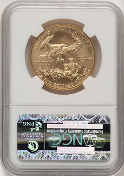 2012-W $50 One Ounce Gold Eagle First Strike ER Blue NGC MS70 (776229005)