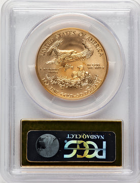2014-W $50 One-Ounce Gold Eagle First Strike Gold Foil PCGS MS70