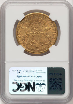 1877-CC $20 Liberty Double Eagle NGC AU50 (177269011)