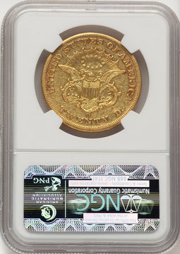 1852-O $20 Liberty Double Eagle NGC AU50