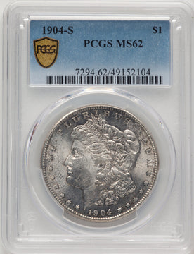 1904-S Blue Gradient Morgan Dollar PCGS MS62
