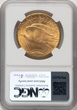 1911-S $20 Saint-Gaudens Double Eagle NGC MS65+ (774732007)