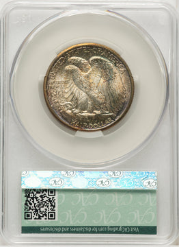 1933-S 50C CACG Plus Walking Liberty Half Dollar CACG MS67+