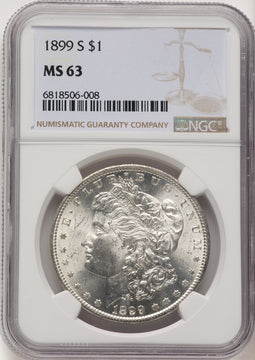1899-S Brown Label Morgan Dollar NGC MS63
