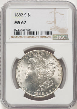 1882-S Morgan Dollar NGC MS67 (776318022)