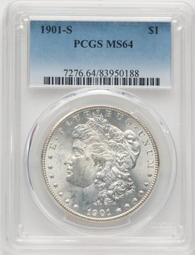 1901-S Blue Gradient Morgan Dollar PCGS MS64