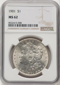 1901 Morgan Dollar NGC MS62