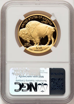 2020-W G$50 Gold Buffalo DCAM Brown Label NGC PF70 (520716010)