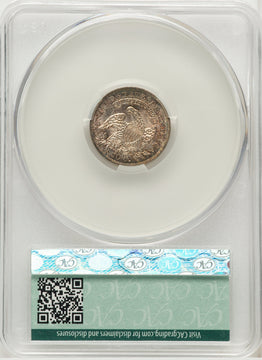 1837 10C Capped Bust Bust Dime CACG MS65