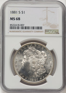 1881-S Morgan Dollar NGC MS68 (775899002)
