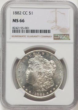 1882-CC Morgan Dollar NGC MS66