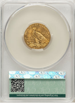 1911 $5 Indian Half Eagle CACG MS63