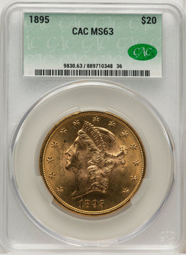 1895 $20 Liberty Double Eagle CACG MS63 (774891005)