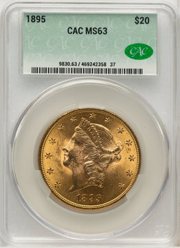 1895 $20 Liberty Double Eagle CACG MS63 (572340020)