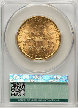 1895 $20 Liberty Double Eagle CACG MS62 (520435037)